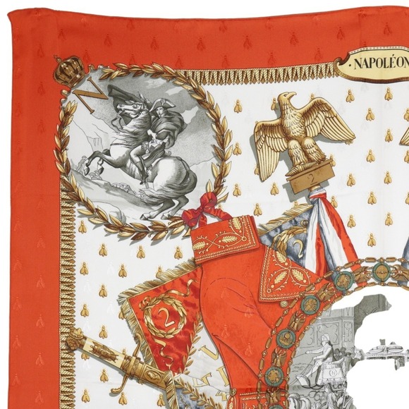 HERMES Authentic White Silk Scarf - Picture 2 of 12